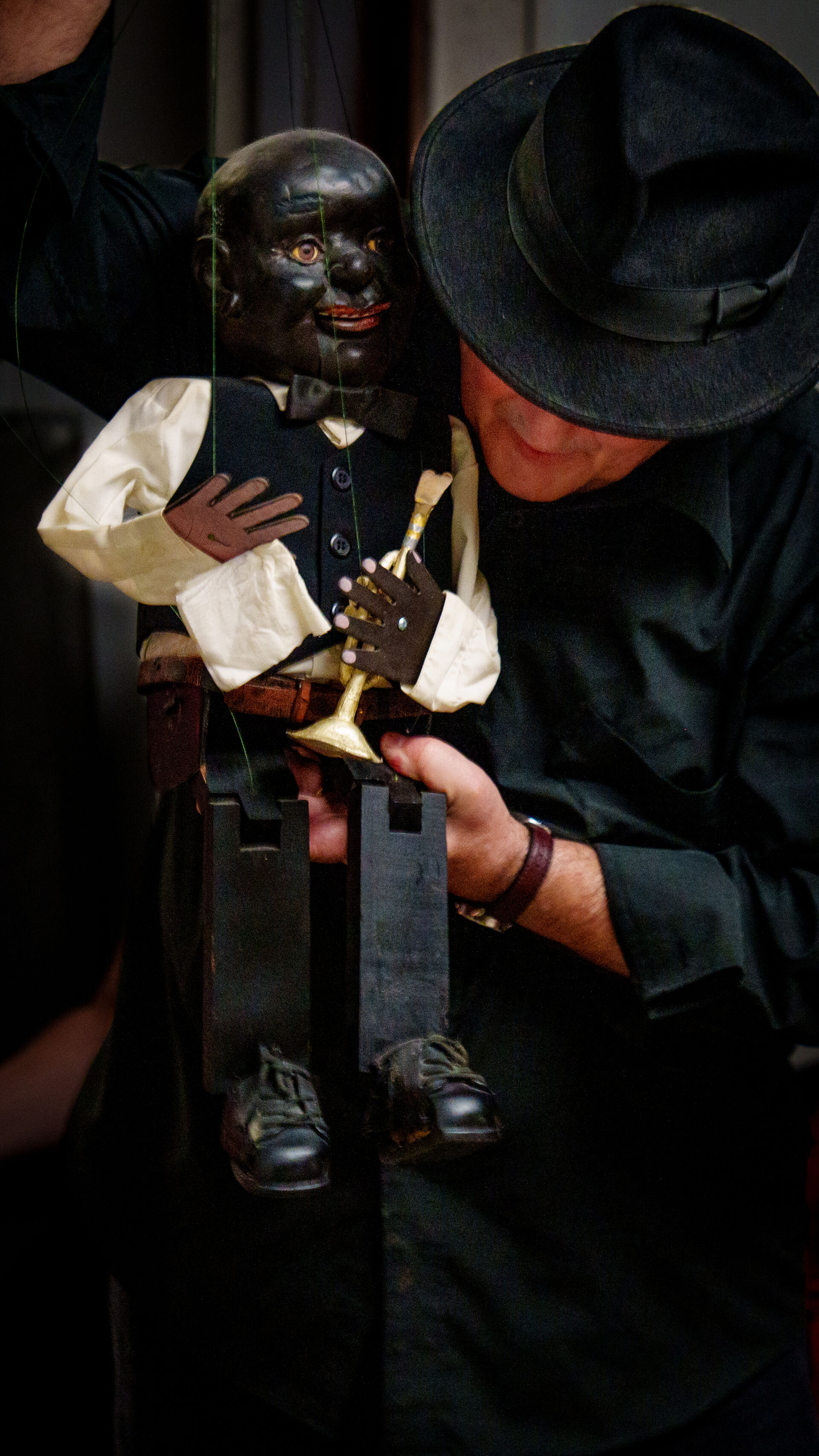 Wide shot of Miami's Cuban district bathed in golden light